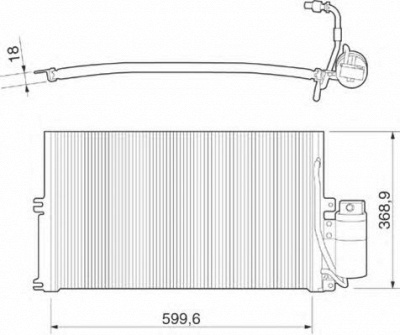 MAGNETI MARELLI 350203221000 -  Конденсатор, кондиционер
